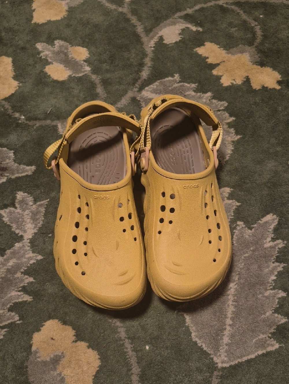 CROCS Kids' Yellow Classic Sandal-Clogs